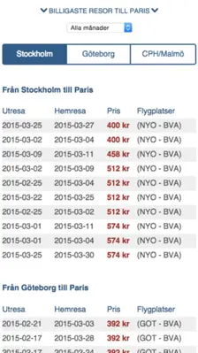 Flygresor.se android App screenshot 12