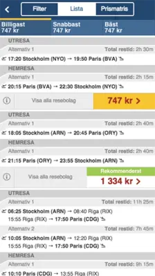 Flygresor.se android App screenshot 13